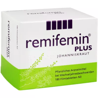 REMIFEMIN plus Filmdragerade tabletter med johannesört, 180 st