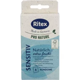 RITEX PRO NATURE SENSITIV Kondomer, 8 st