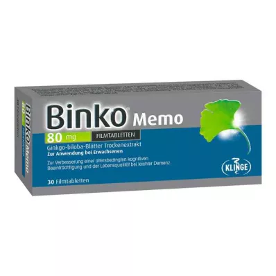 Binko Memo 80 Mg filmdragerade tabletter (30 stycken) Binko Memo 80 Mg filmdragerade tabletter (30 stycken)