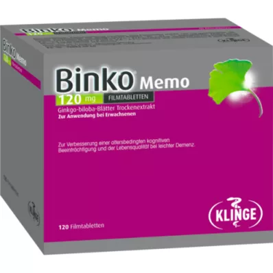 BINKO Memo 120 mg filmdragerade tabletter, 120 st