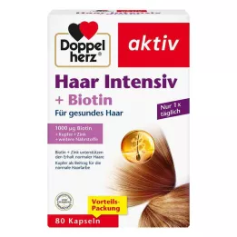 DOPPELHERZ Kapslar Hair Intensive+Biotin, 80 kapslar