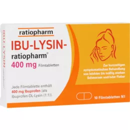 IBU-LYSIN-ratiopharm 400 mg filmdragerade tabletter, 10 st