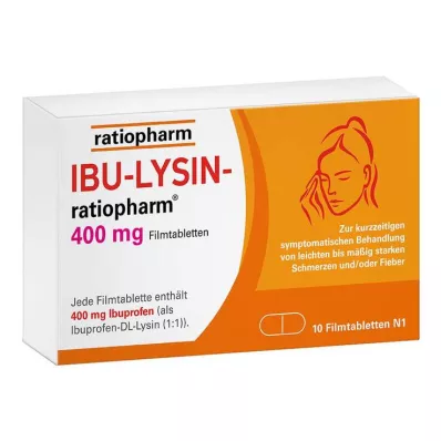 IBU LYSIN ratiopharm 400 mg - med ibuprofen, 10 st
