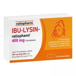 IBU-LYSIN-ratiopharm 400 mg filmdragerade tabletter, 20 st