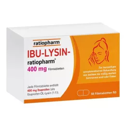 IBU-LYSIN-ratiopharm 400 mg filmdragerade tabletter, 50 st