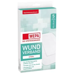 WEPA Sårförband 8x15 cm sterilt, 5 st