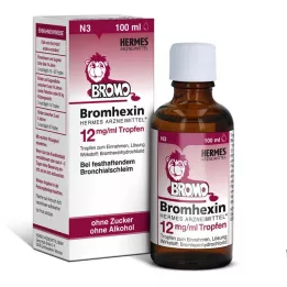 BROMHEXIN Hermes Arzneimittel 12 mg/ml droppar, 100 ml