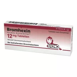 BROMHEXIN Hermes Arzneimittel 12 mg tabletter, 20 st