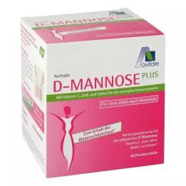 D-MANNOSE PLUS 2000 mg Sticks med vitaminer och mineraler, 60X2,47 g