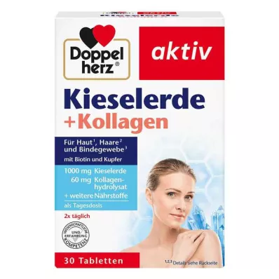 DOPPELHERZ Silica+Collagen-tabletter, 30 st