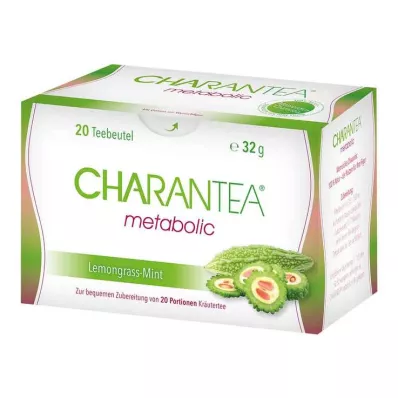 CHARANTEA metabolisk filterpåse Citron/Mynta, 20 st