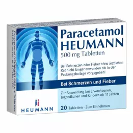 PARACETAMOL HEUMANN 500 mg Tab.mot smärta och feber, 20 st