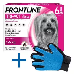 FRONTLINE Tri-Act Drop-on-lösning för hundar 2-5 kg, 6 st