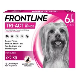 FRONTLINE Tri-Act Drop-on-lösning för hundar 2-5 kg, 6 st