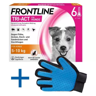 FRONTLINE Tri-Act Drop-on-lösning för hundar 5-10 kg, 6 st