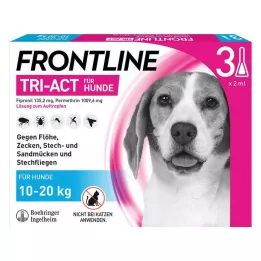 FRONTLINE Tri-Act Drop-on lösning för hundar 10-20 kg, 3 st