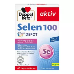 DOPPELHERZ Selen 100 2-fas depottabletter, 45 st
