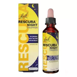 BACHBLÜTEN Original Rescura Nattdroppar alc.fri, 20 ml