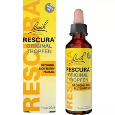 BACHBLÜTEN Original Rescura droppar alkoholfria, 20 ml