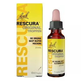 BACHBLÜTEN Original Rescura droppar med alkohol, 10 ml
