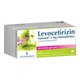 LEVOCETIRIZIN Fairmed 5 mg filmdragerade tabletter, 100 st