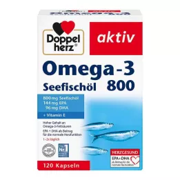 DOPPELHERZ Omega-3 havsfiskolja 800 aktiva kapslar, 120 kapslar