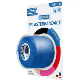 PFLASTERBANDAGE latexfri BUDDYCARE MED blå, 1 st