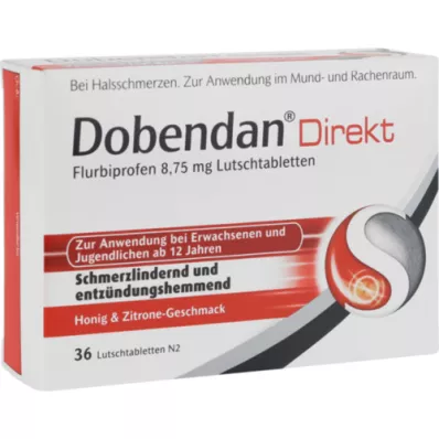 DOBENDAN Direkt Flurbiprofen 8,75 mg sugtablett, 36 st