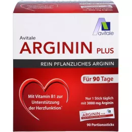ARGININ PLUS Vitamin B1+B6+B12+Folsyra Sticks, 90X5,9 g