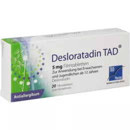 DESLORATADIN TAD 5 mg filmdragerade tabletter, 20 st