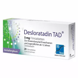 DESLORATADIN TAD 5 mg filmdragerade tabletter, 20 st