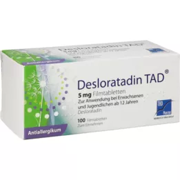 DESLORATADIN TAD 5 mg filmdragerade tabletter, 100 st