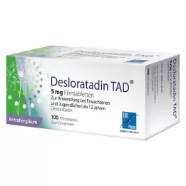 DESLORATADIN TAD 5 mg filmdragerade tabletter, 100 st