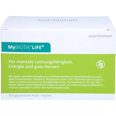 MYBIOTIK LIFE+ Kombinationsförpackning 30x1,5 g Plv.+60 Caps., 1 st