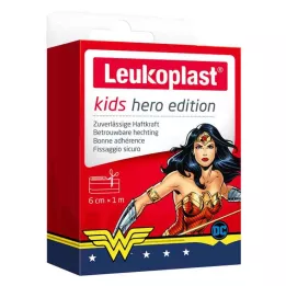 LEUKOPLAST barn gips hjälte Wonder Woman 6 cmx1m, 1 st