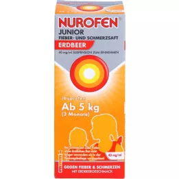 NUROFEN Junior Feber- och smärtstillande juice Jordgubbe 40 mg/ml, 100 ml