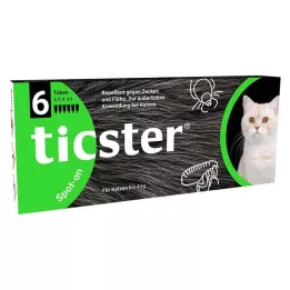 TICSTER Spot-on vätska för katter upp till 4 kg, 6X0,4 ml