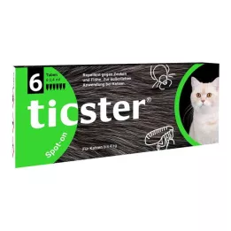 TICSTER Spot-on vätska för katter upp till 4 kg, 6X0,4 ml