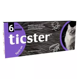 TICSTER Spot-on vätska för katter 4-8 kg, 6X0,8 ml