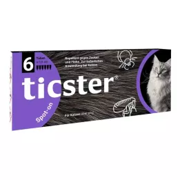 TICSTER Spot-on vätska för katter 4-8 kg, 6X0,8 ml