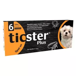 TICSTER Plus Spot-on lösning för hund 4-10 kg, 6X1,2 ml