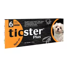 TICSTER Plus Spot-on lösning för hund 4-10 kg, 6X1,2 ml