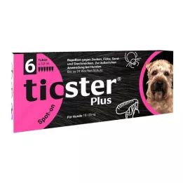 TICSTER Plus Spot-on lösning för hund 10-25 kg, 6X3 ml