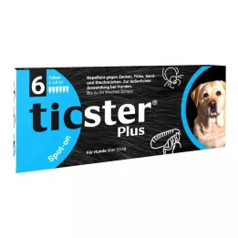 TICSTER Plus Spot-on lösning för hundar över 25 kg, 6X4.8ml