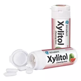 MIRADENT Xylitol tuggummi vattenmelon, 30 st