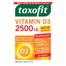 TAXOFIT Vitamin D3 2500 I.U. tabletter, 50 st