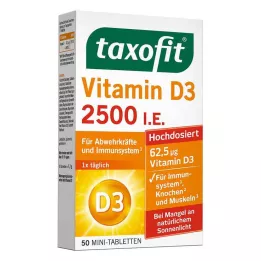 TAXOFIT Vitamin D3 2500 I.U. tabletter, 50 st