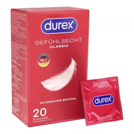 DUREX Sensitive classic kondomer, 20 st