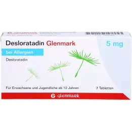 DESLORATADIN Glenmark 5 mg tabletter, 7 st