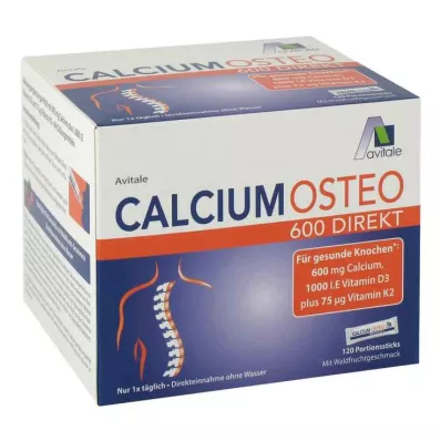 CALCIUM OSTEO 600 Direct Portion Sticks, 120 st